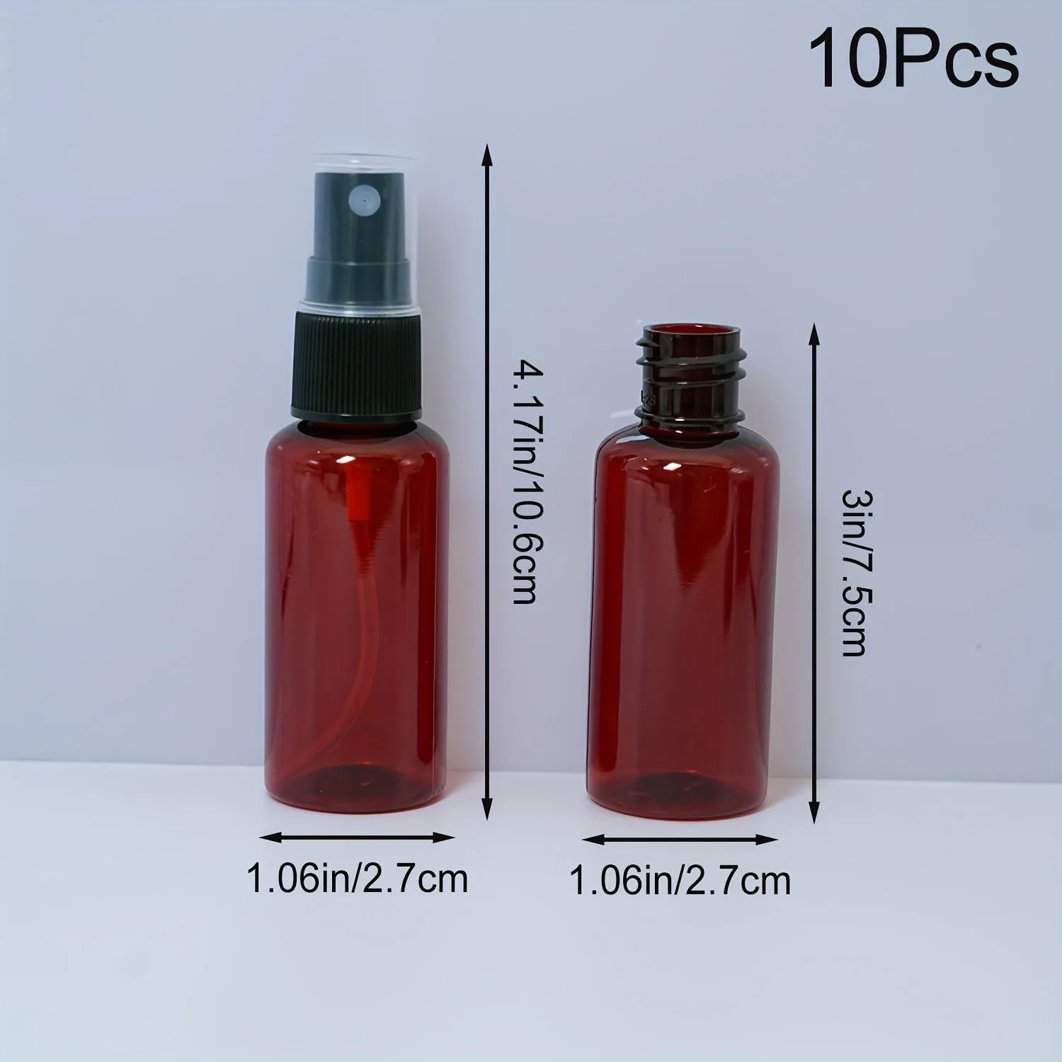 10pcs 30ML Refillable Mist Spray Bottles for Travel Perfume