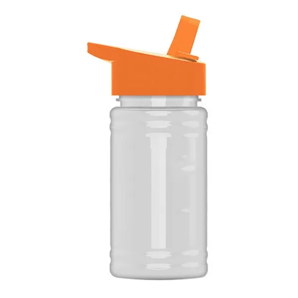 16 Oz. UpCycle Mini RPET Bottle - Flip Straw Lid (Q442722)