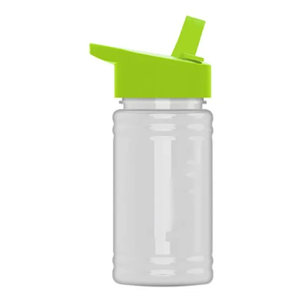 16 Oz. UpCycle Mini RPET Bottle - Flip Straw Lid (Q442722)