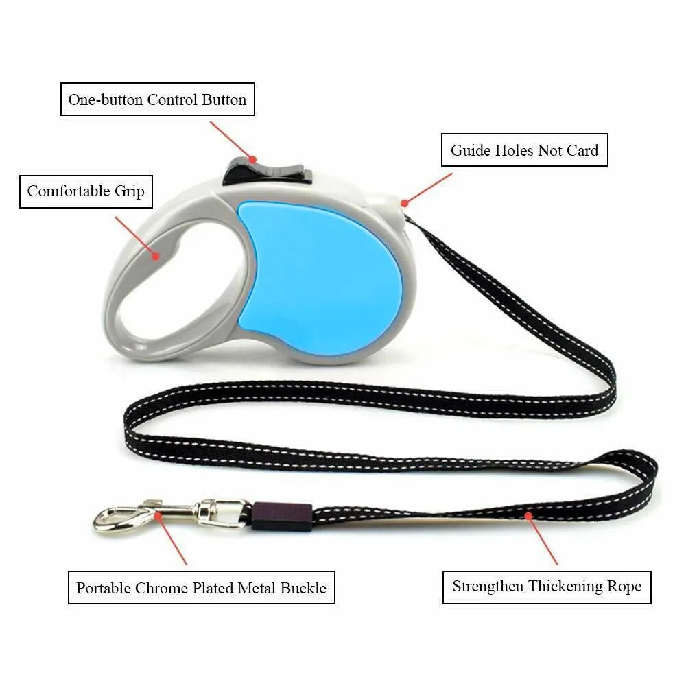 16ft Automatic Retractable Dog Cat Leashe