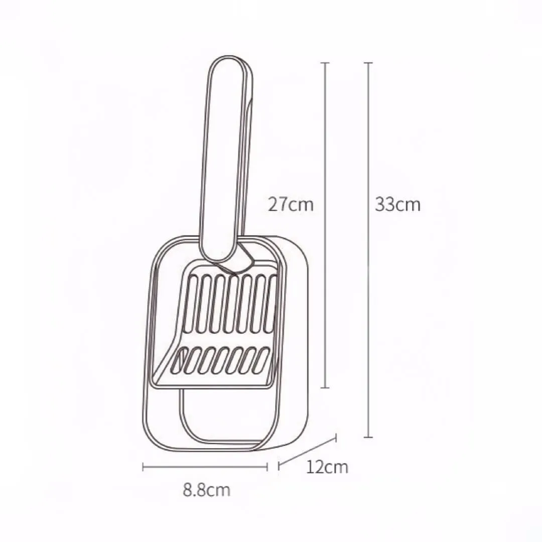 2 In 1 Cat Litter Scoop With Dustpan Combo