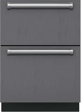 24" Designer Outdoor Refrigerator Drawers - Panel Ready