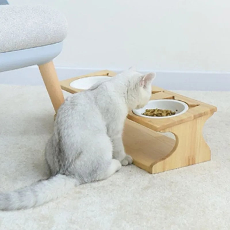 3 Stainless Steel Bowl Cat Feeder