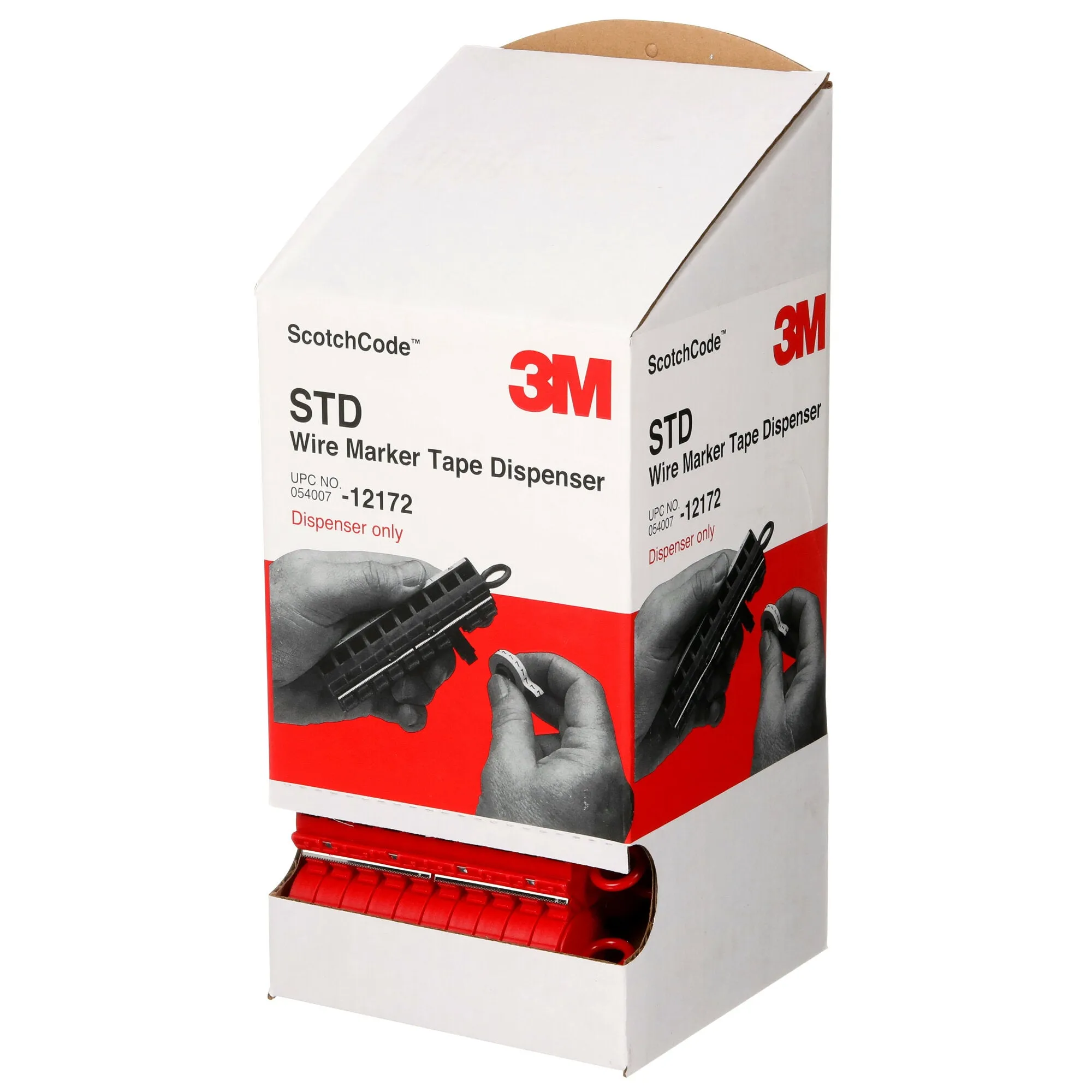 3M ScotchCode Wire Marker Tape Dispenser STD, compact design for easyhandling