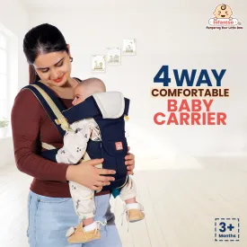 4-Way Ergonomic Baby Carrier: Comfortable, Breathable, & Adjustable for 03-24 Months
