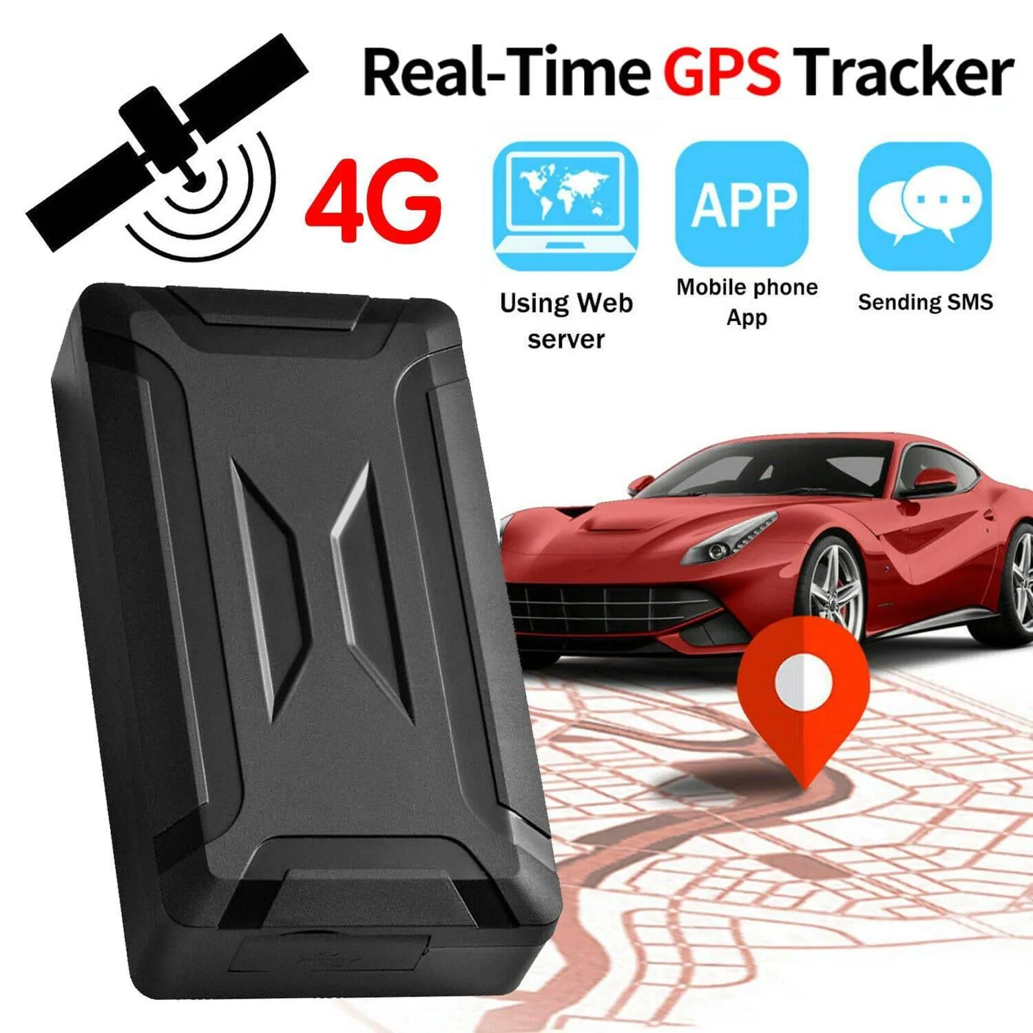 4G GPS Tracker Tracking Device Powerful Magnet Vehicle Car Real-time Location