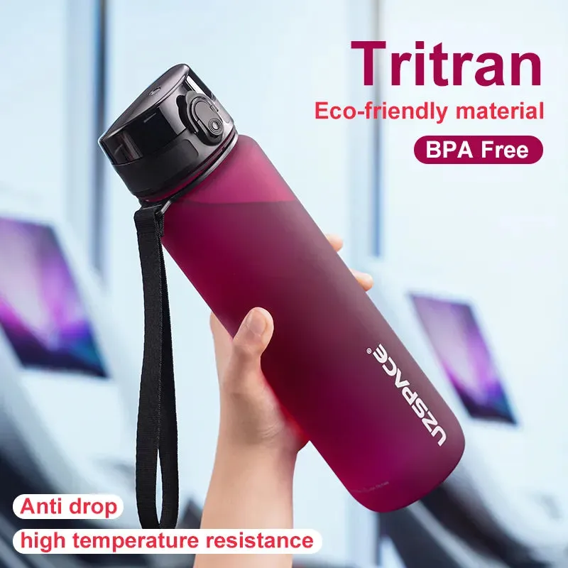 500/1000ML Sport Water Bottle Shaker Portable Leakproof Drinkware Plastic Drink Bottle