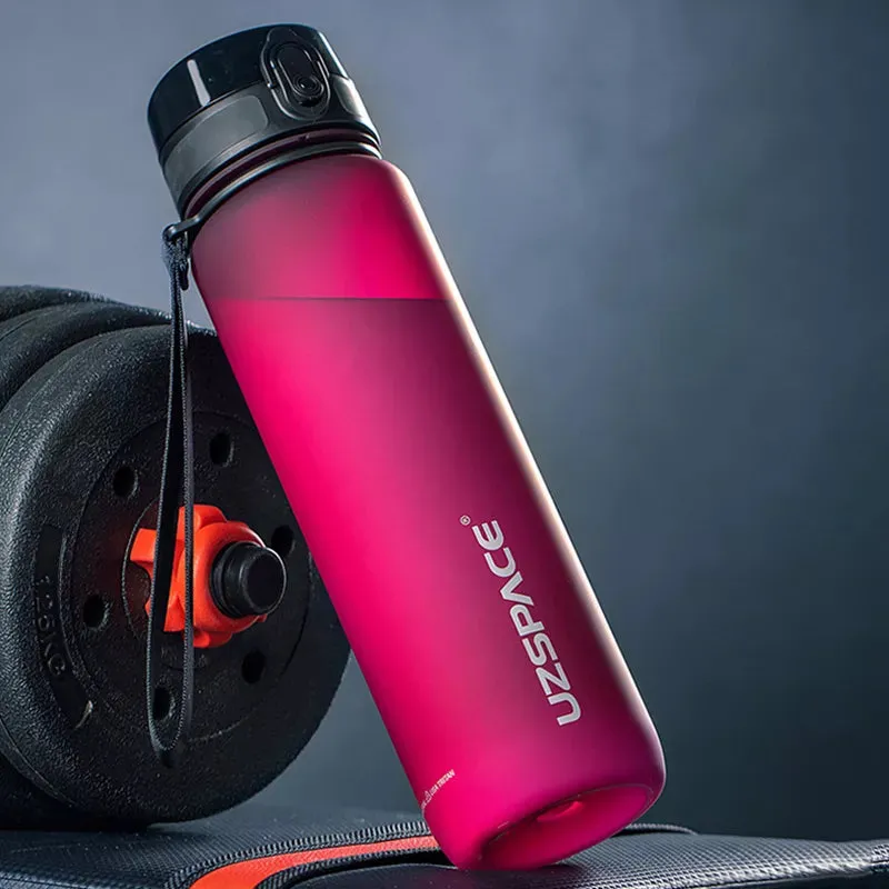 500/1000ML Sport Water Bottle Shaker Portable Leakproof Drinkware Plastic Drink Bottle