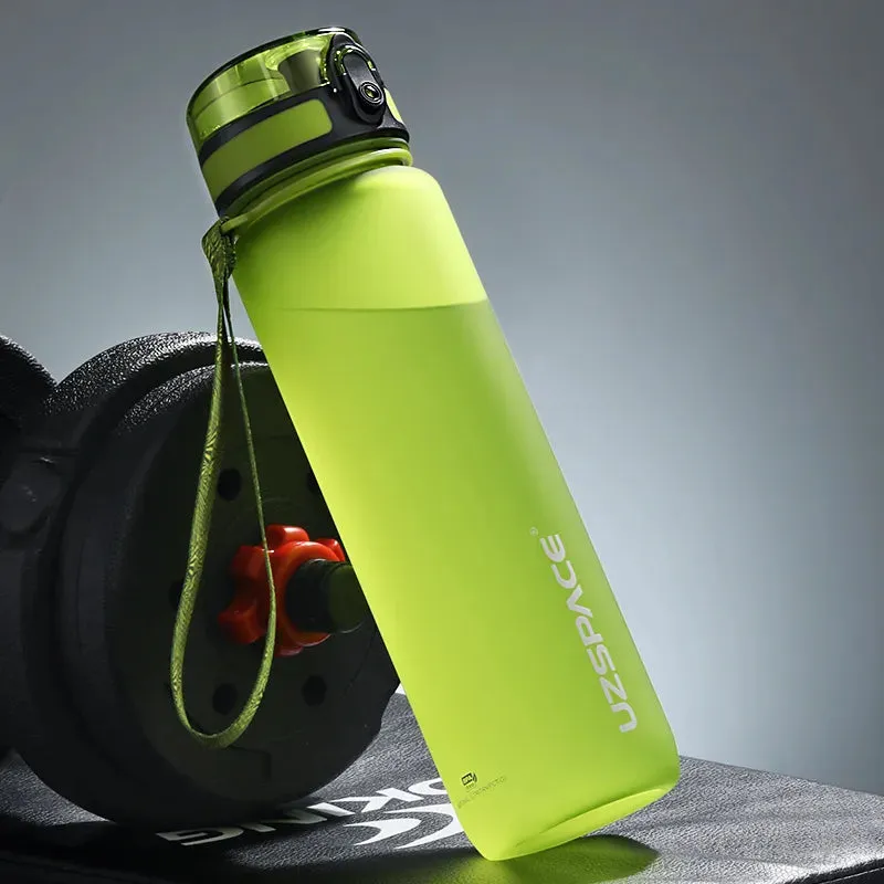 500/1000ML Sport Water Bottle Shaker Portable Leakproof Drinkware Plastic Drink Bottle