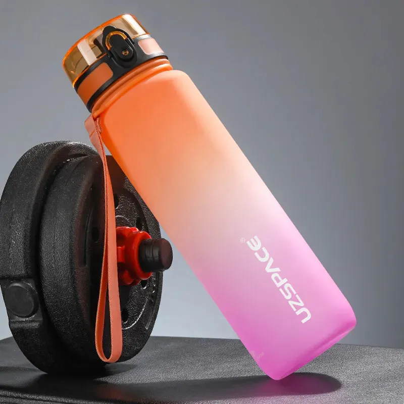 500/1000ML Sport Water Bottle Shaker Portable Leakproof Drinkware Plastic Drink Bottle