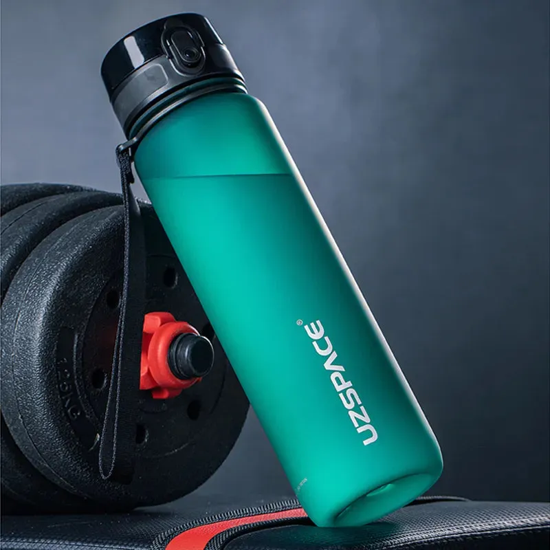 500/1000ML Sport Water Bottle Shaker Portable Leakproof Drinkware Plastic Drink Bottle