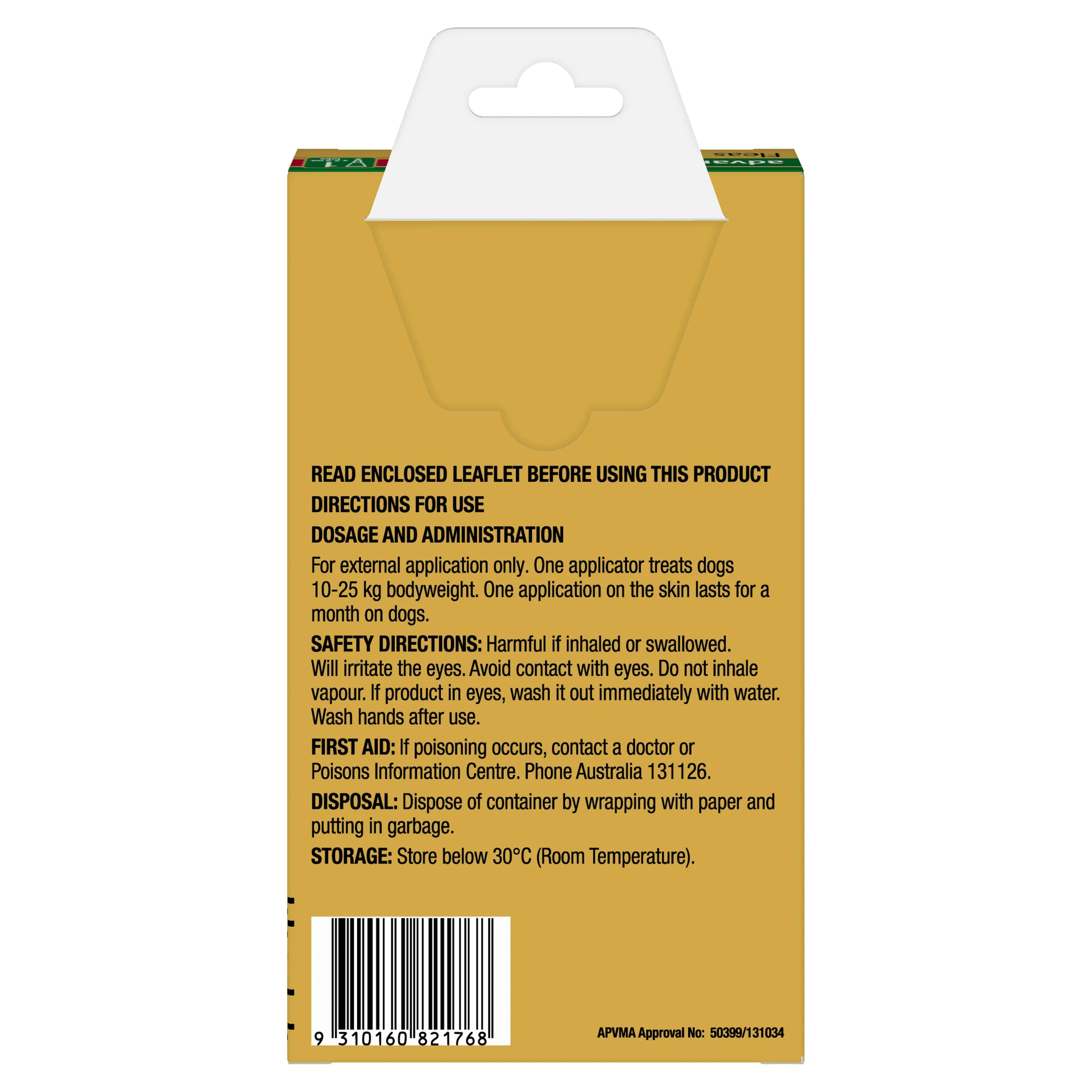 Advantage - Flea Treatment for Dogs 10-25kg (1pk)