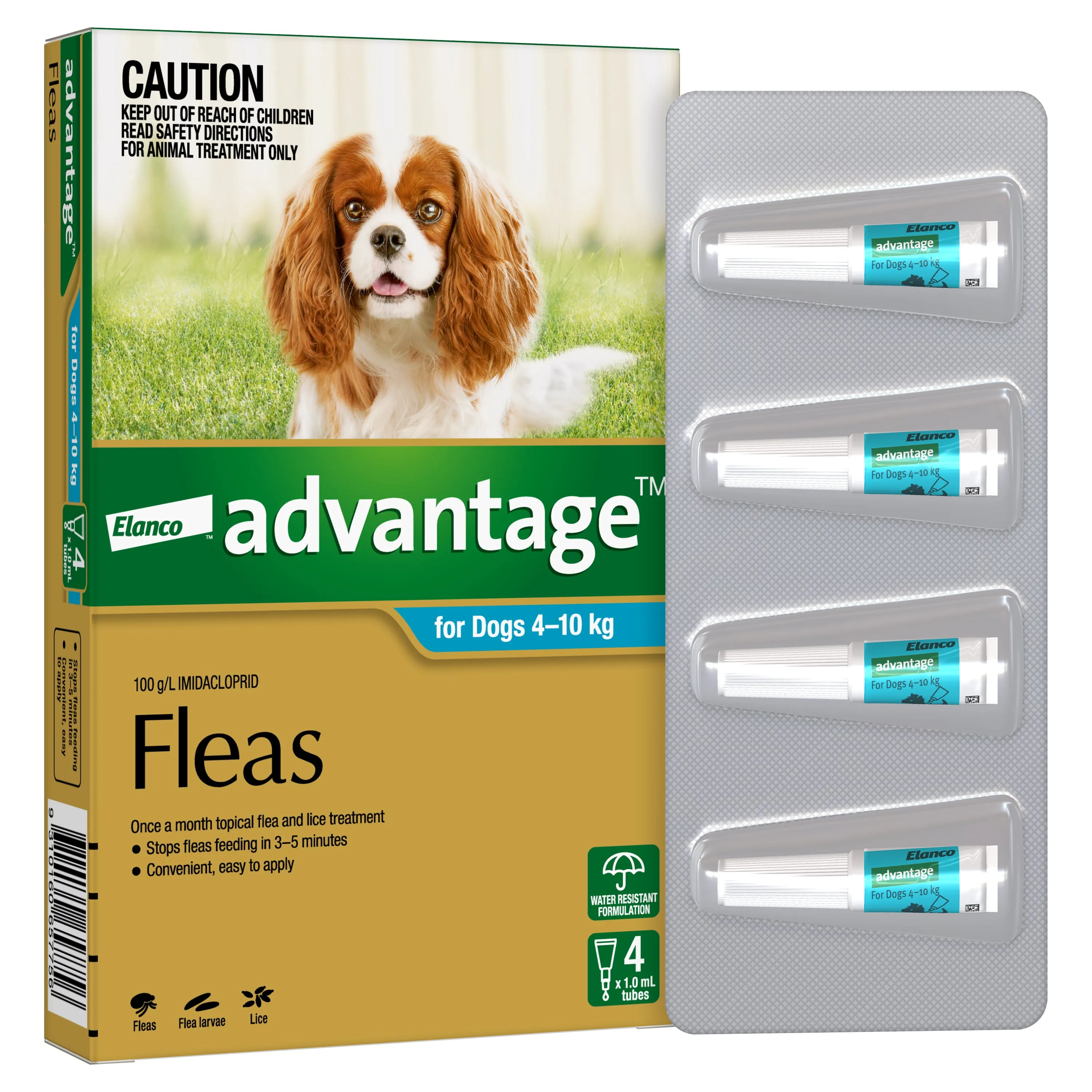 Advantage - Flea Treatment for Dogs 4-10kg (4pk)