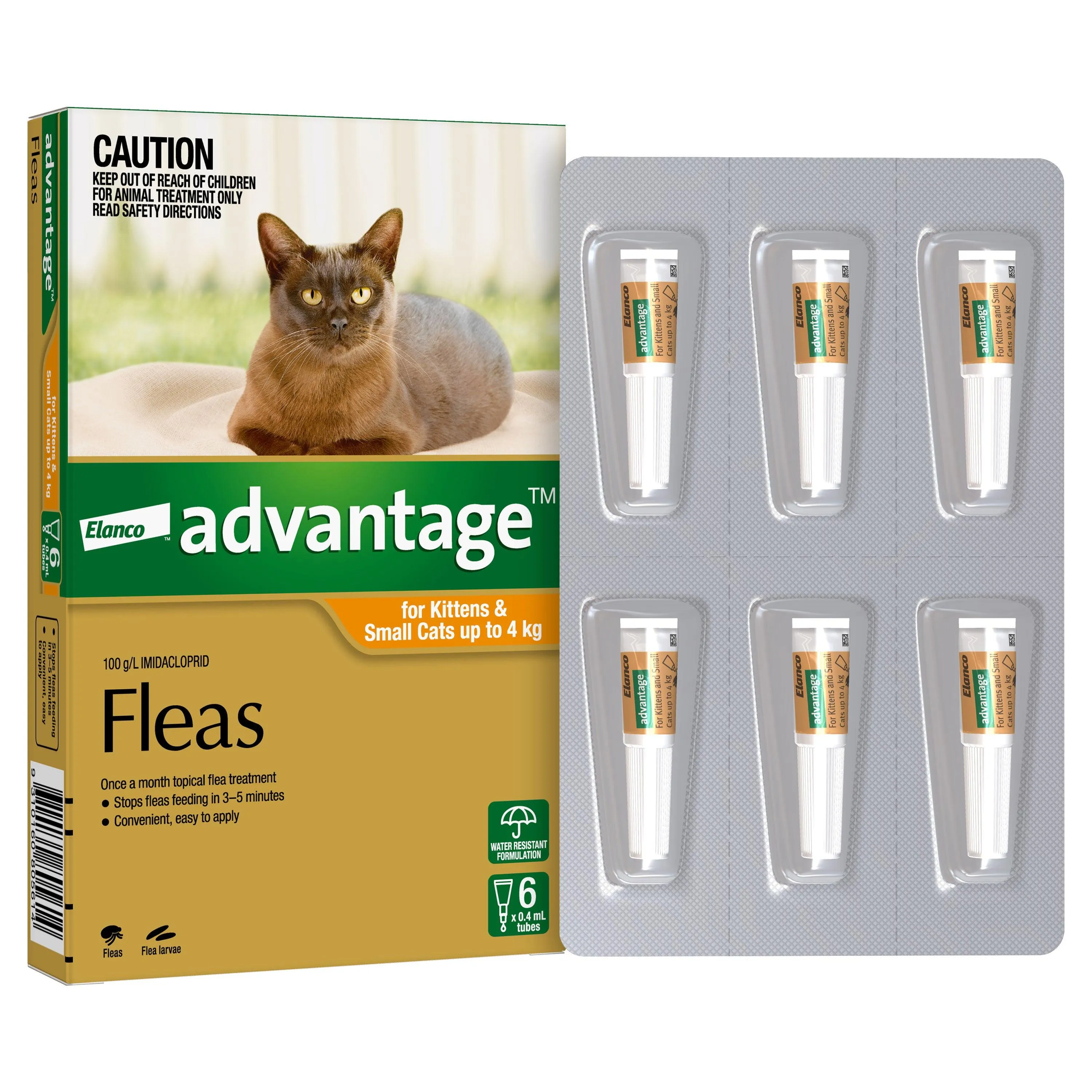 Advantage Flea Treatment <4kg Cat & Kitten