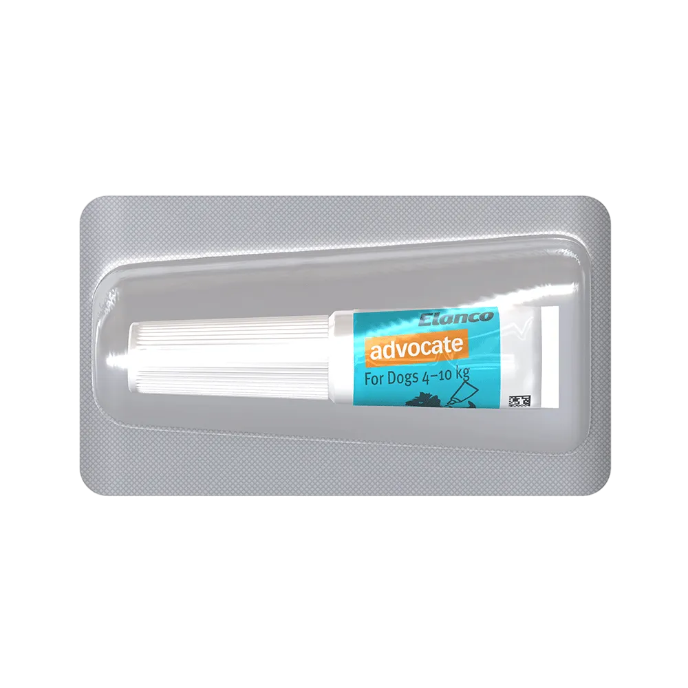 Advocate Fleas, Heartworm & Worms  -  Dogs 4-10kg  -  3 pack