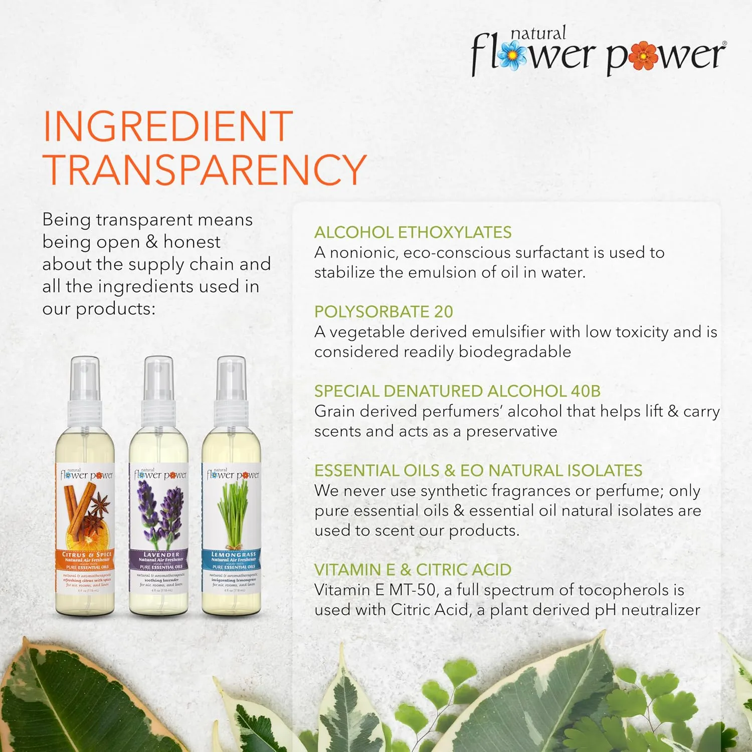 Air Freshener Spray - Odor Eliminator with Essential Oils for Home, Car & Fabric - Cruelty Free & Vegan - Variety Pack - Citrus & Spice   Lavender   Lemongrass - 3 x 4 fl oz