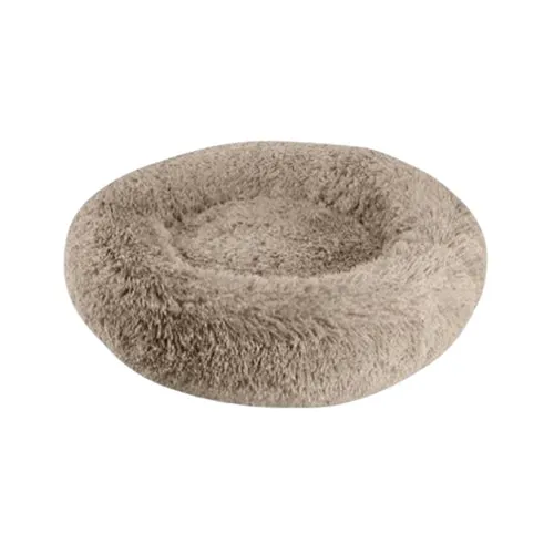 Arlee Warmly Shaggy Donut Taupe 39 x 39 x 10 Inch