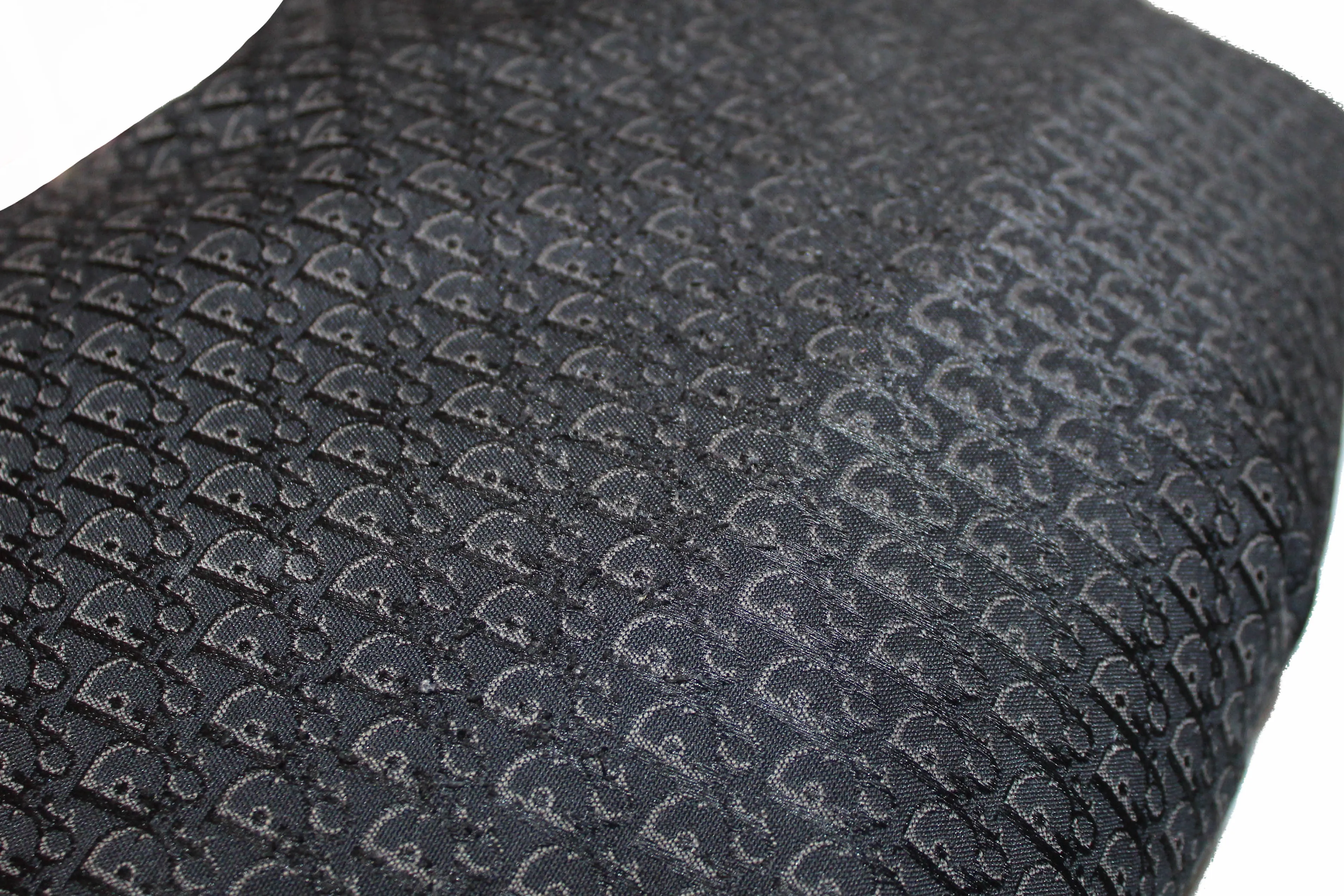 Authentic Christian Dior Black Fabric Messenger Bag