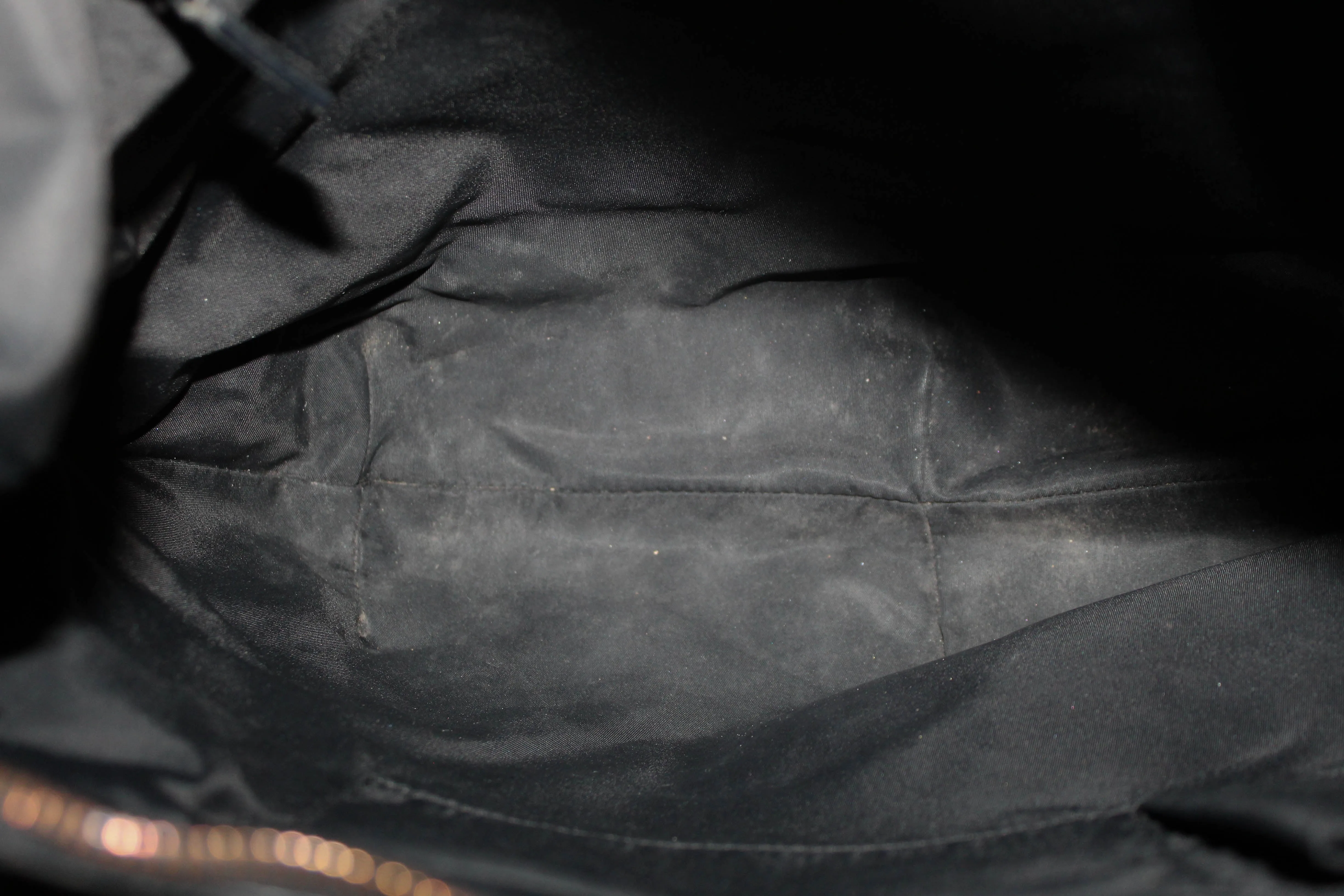 Authentic Christian Dior Black Fabric Messenger Bag