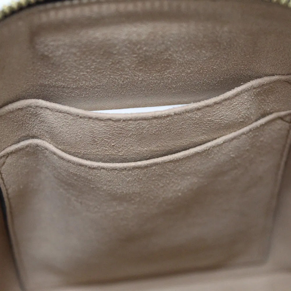 Authentic Gucci Black Calfskin Leather Web GG Small Ophidia Dome Shoulder Bag