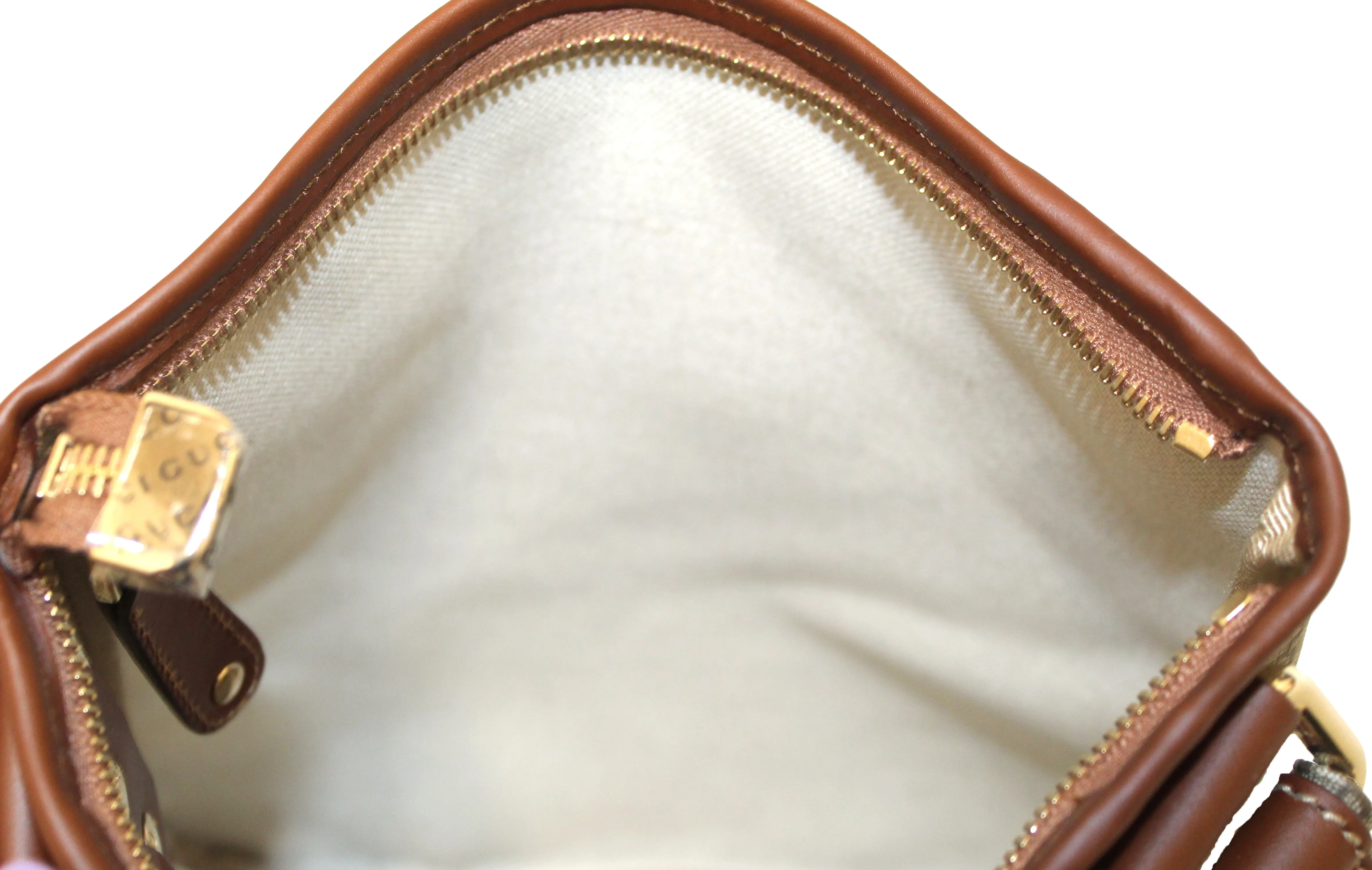 Authentic NEW Gucci Brown GG Coated Canvas Small Crossbody Bag