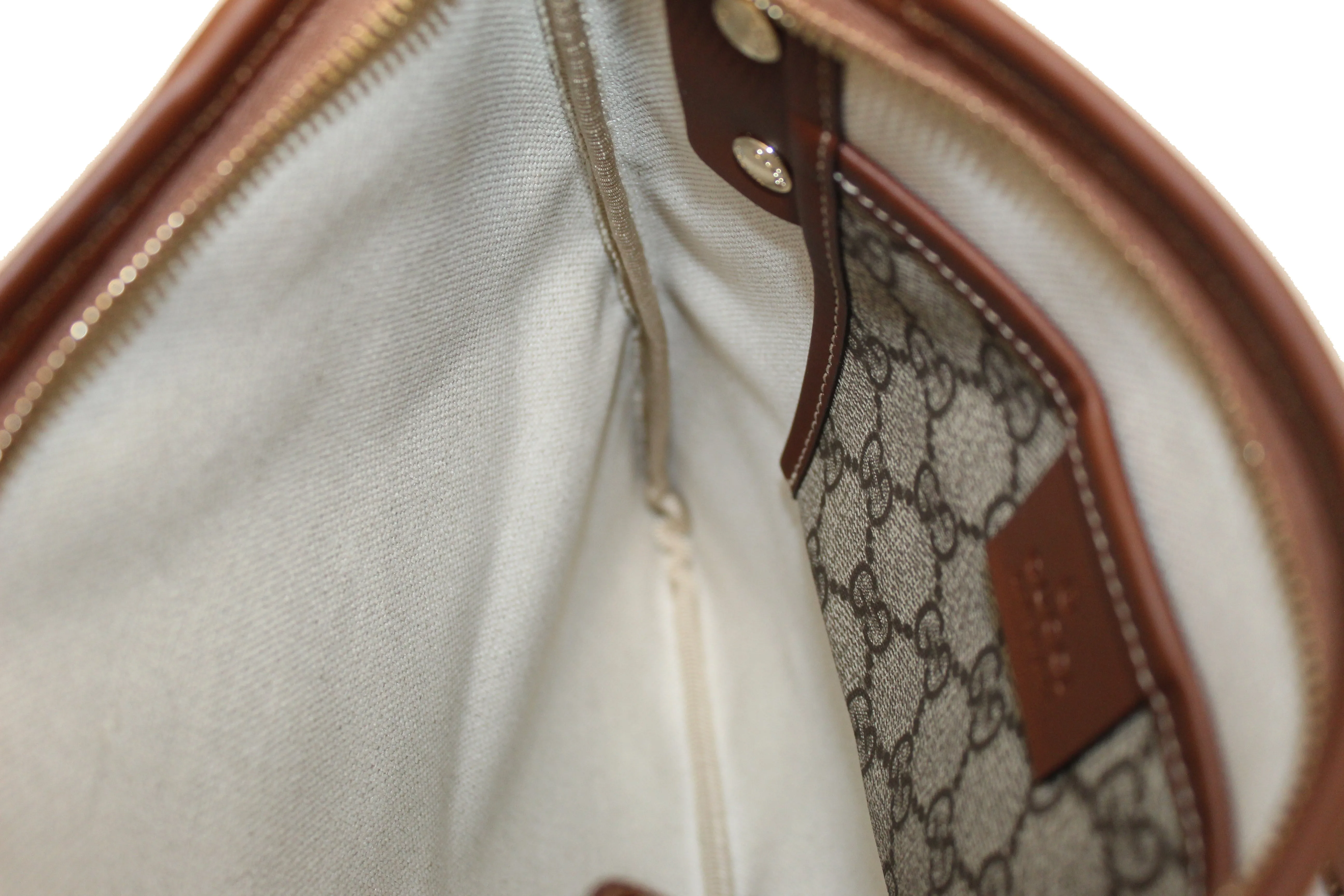Authentic NEW Gucci Brown GG Coated Canvas Small Crossbody Bag