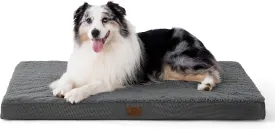 Bedsure Large Dog Bed for Crate - Orthopedic Waterproof Puppy Beds with Removable Washable Cover, Egg Crate Foam Pet Mat, Suitable for Pet Up to 90 lbs