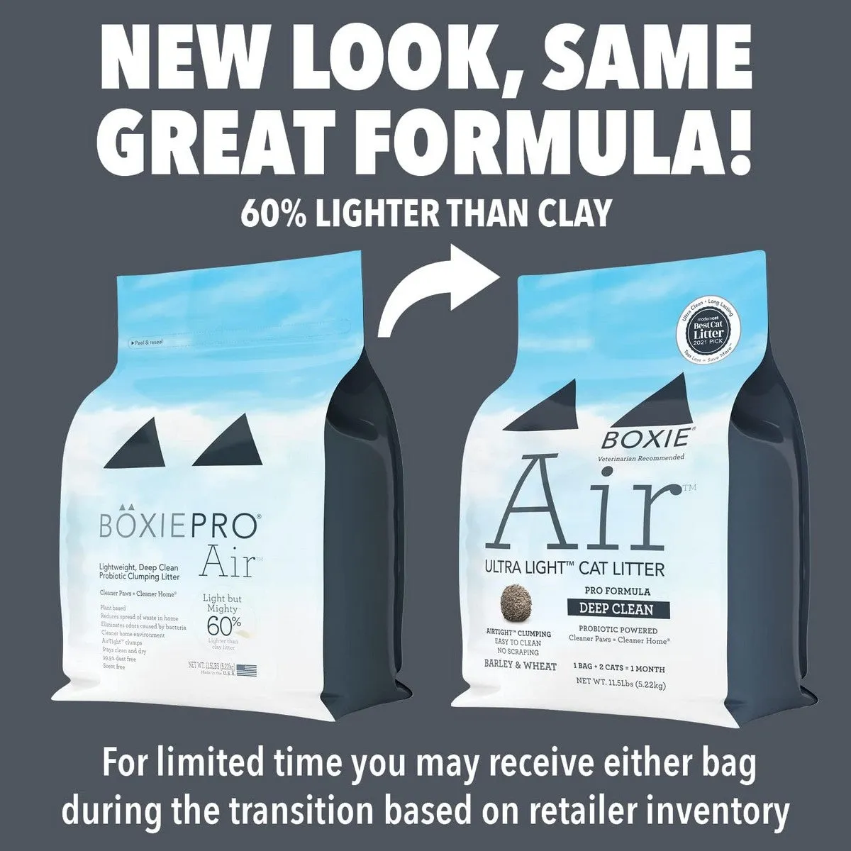 BoxiePro Air Lightweight Deep Clean Probiotic Clumping Litter 11.5lb