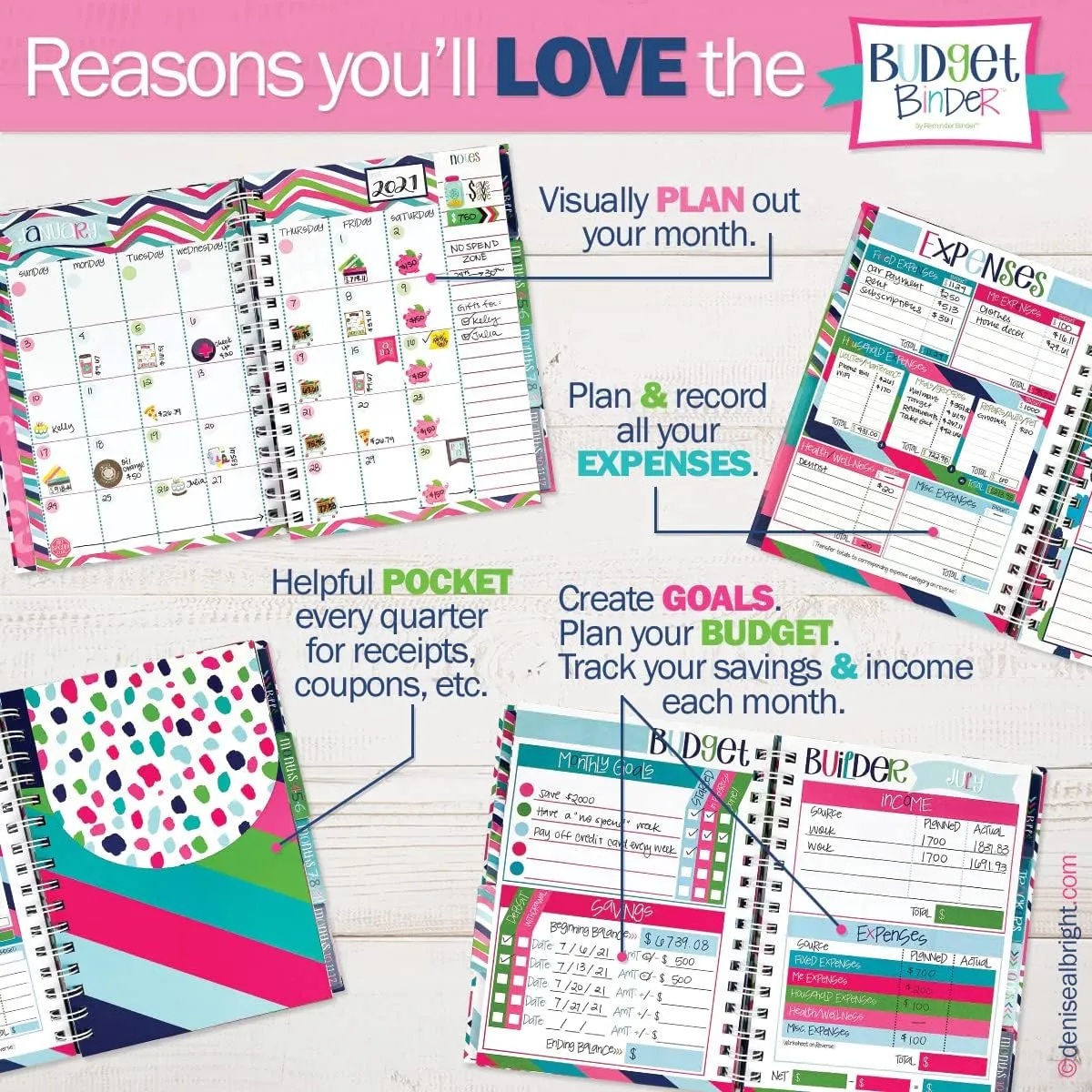 Budget Binder 12-Month Budget Planner   Sticker Set | Undated Monthly Bill Organizer | Personal Finance Management | Debt, Savings & Expense Tracker