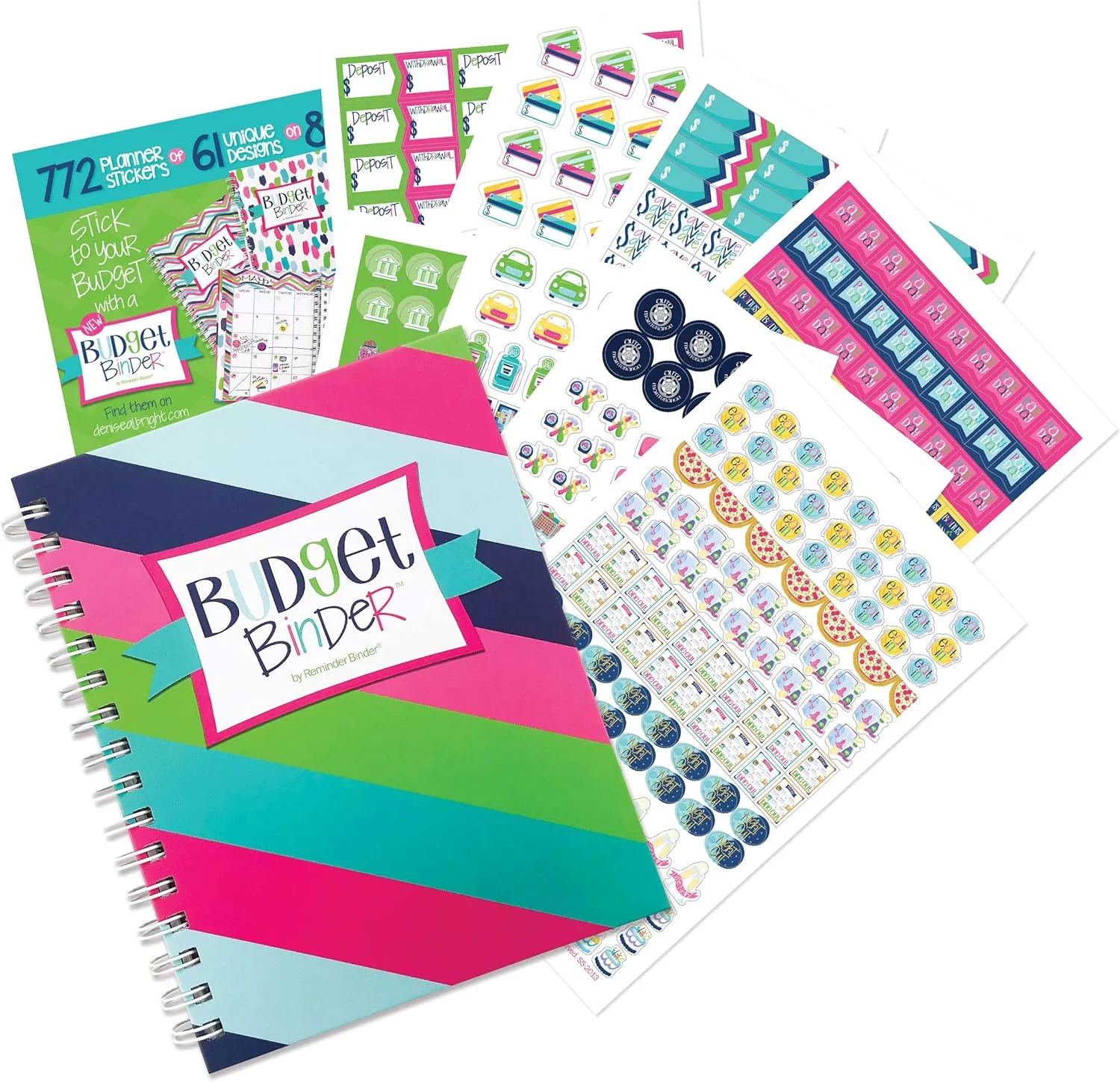 Budget Binder 12-Month Budget Planner   Sticker Set | Undated Monthly Bill Organizer | Personal Finance Management | Debt, Savings & Expense Tracker