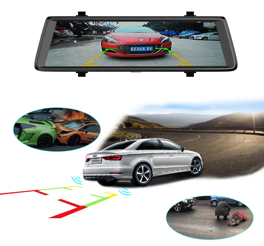 Car cameras 10" Touch Screen Android 5.0 3G WIFI Car dvr
