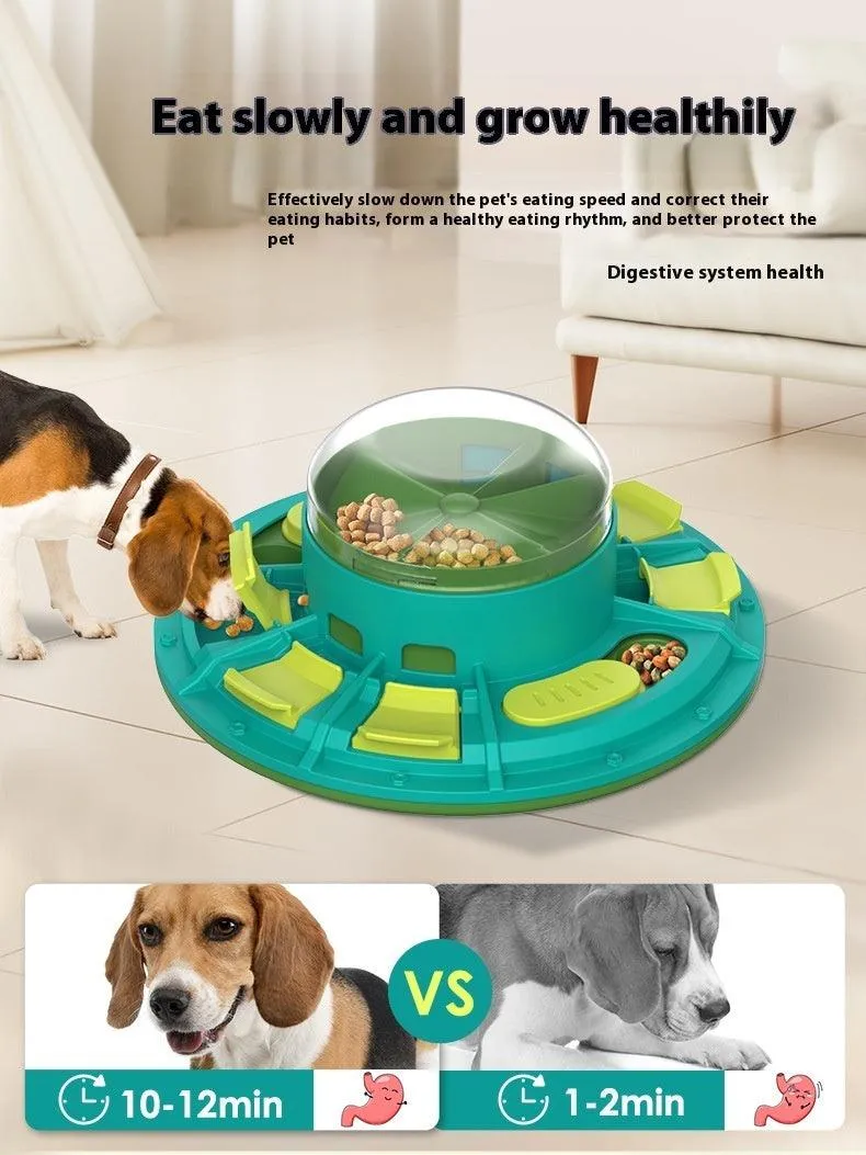 Challenge & Chow! Interactive Puzzle Feeder for Smarter, Slower Eating Dogs