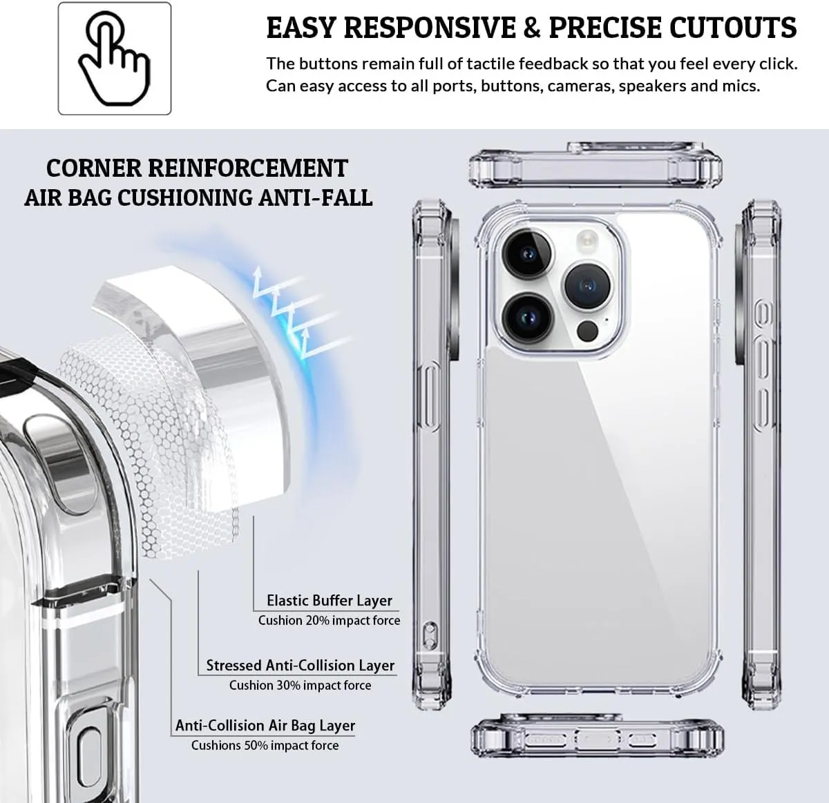Custom Spotify Code Photo Phone Case for iPhone 11 Customized Personalized Music Player Song Plaque Image Text Picture Shockproof Protective Clear Reinforced Corners Cover Shell