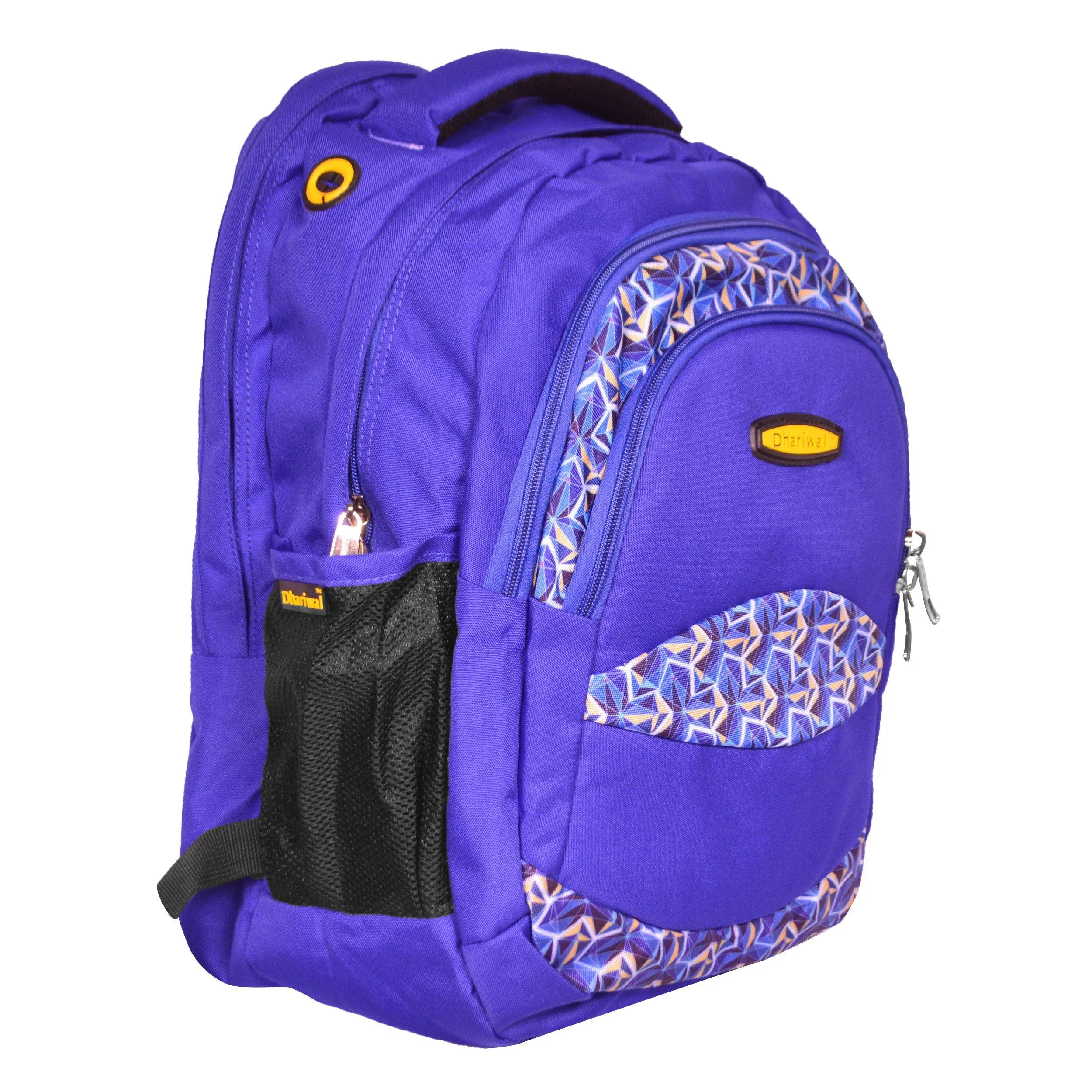 Dhariwal Multi Color Dual Compartment Unisex Printed School BackPack 39L BP-203