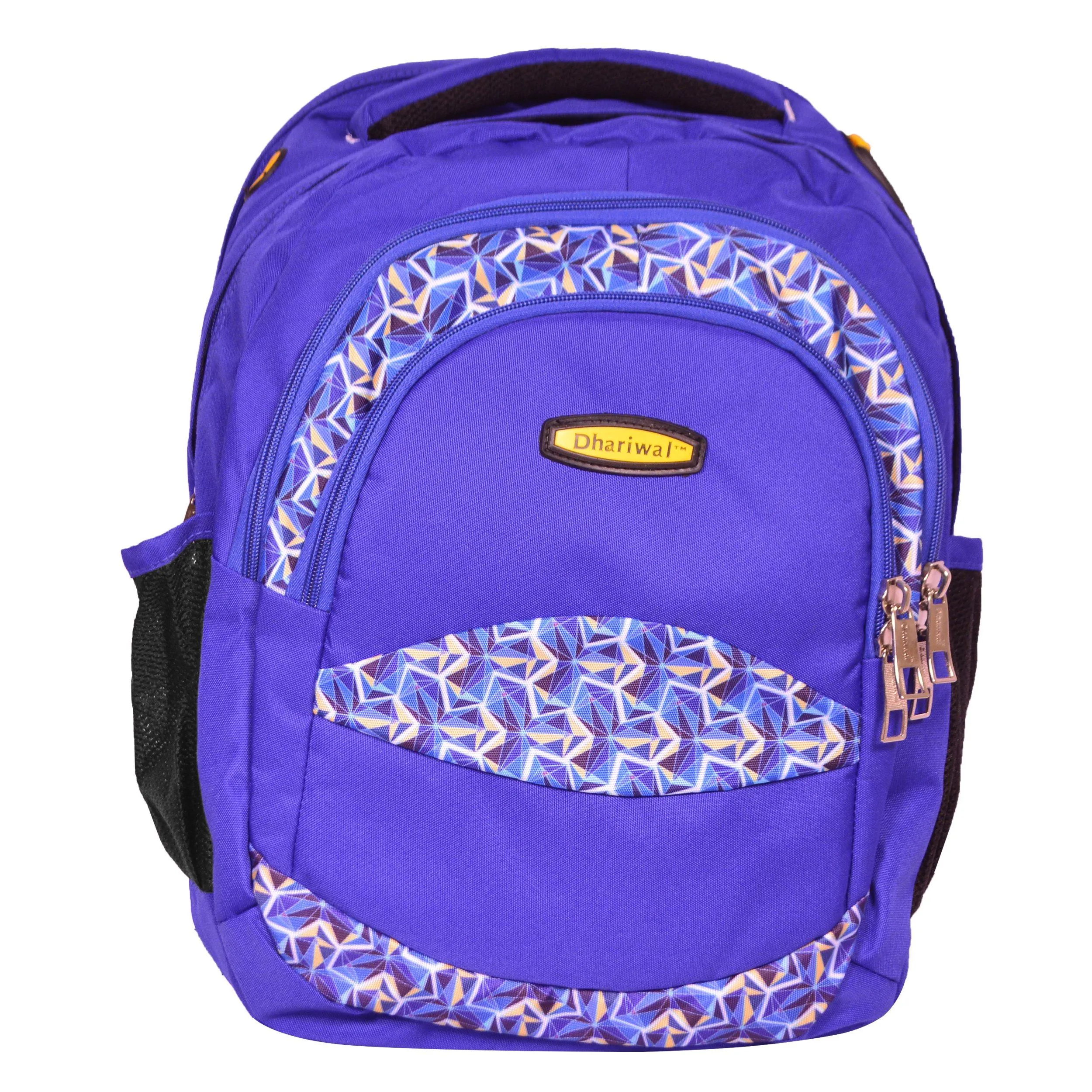 Dhariwal Multi Color Dual Compartment Unisex Printed School BackPack 39L BP-203