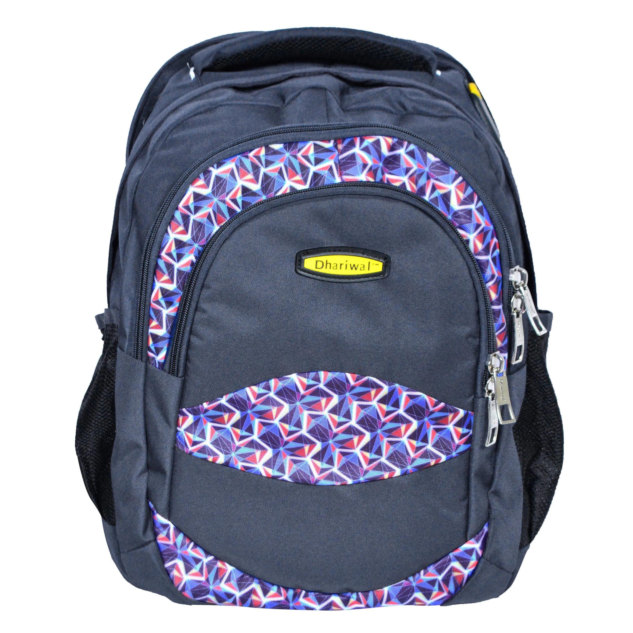 Dhariwal Multi Color Dual Compartment Unisex Printed School BackPack 39L BP-203