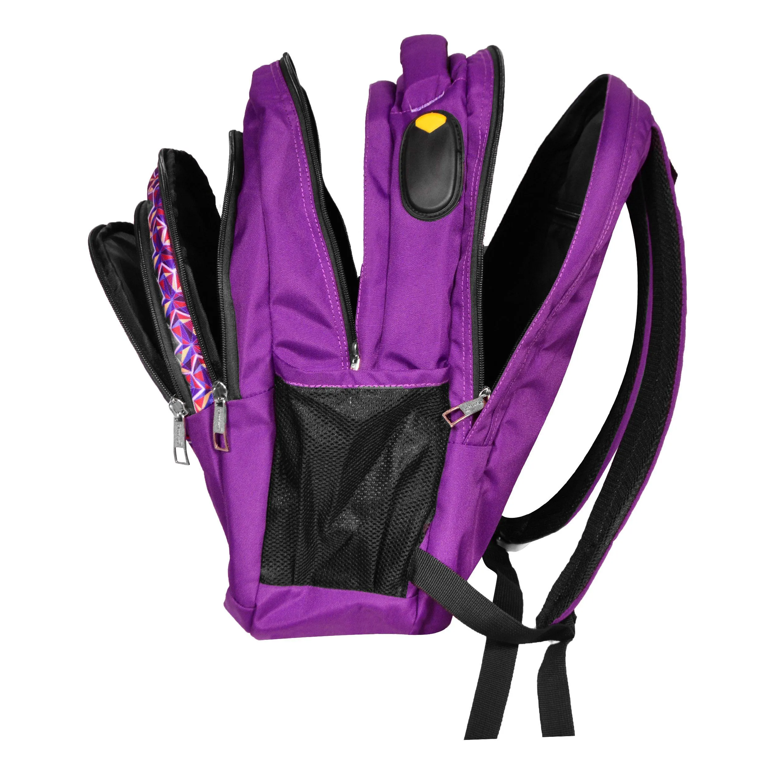 Dhariwal Multi Color Dual Compartment Unisex Printed School BackPack 39L BP-203