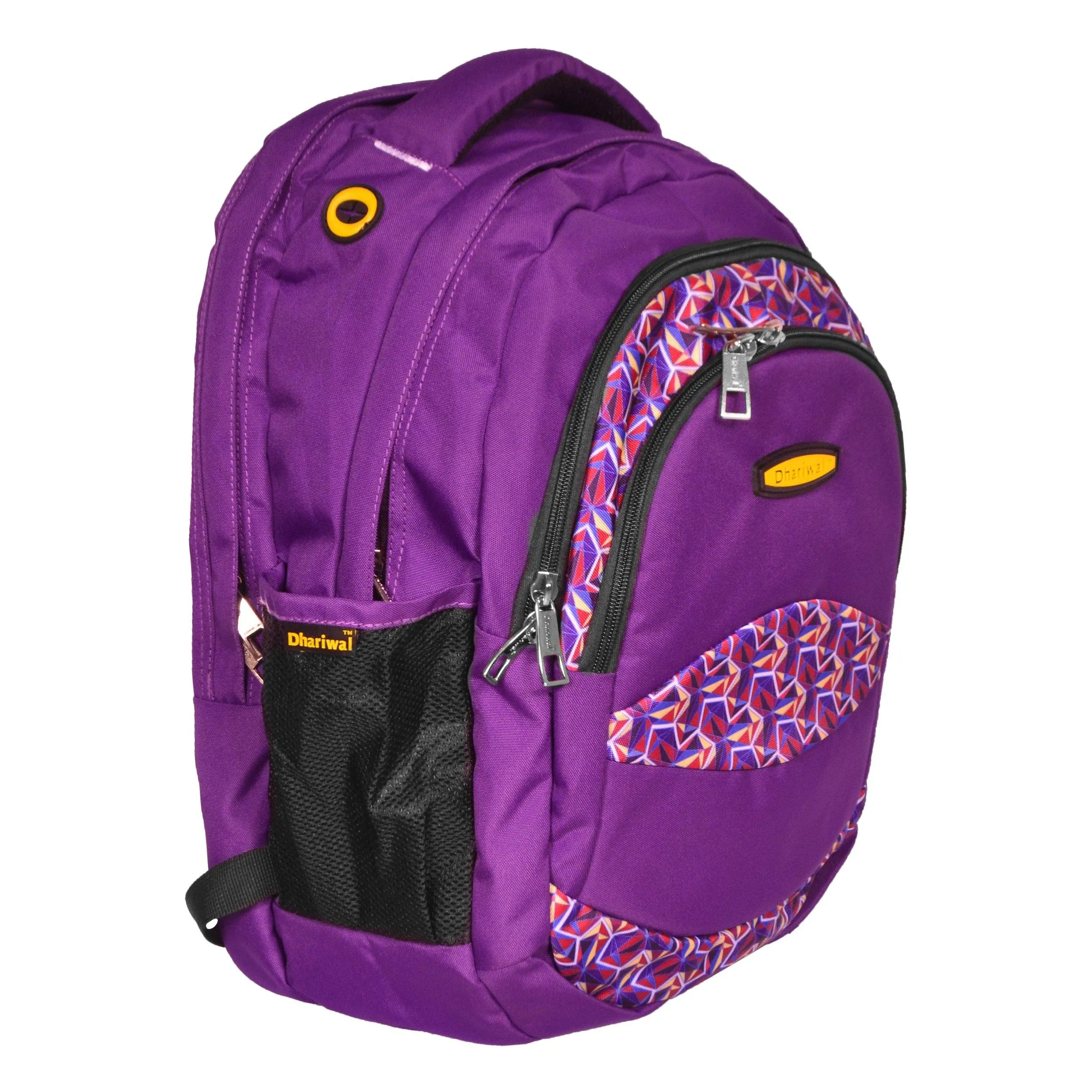 Dhariwal Multi Color Dual Compartment Unisex Printed School BackPack 39L BP-203