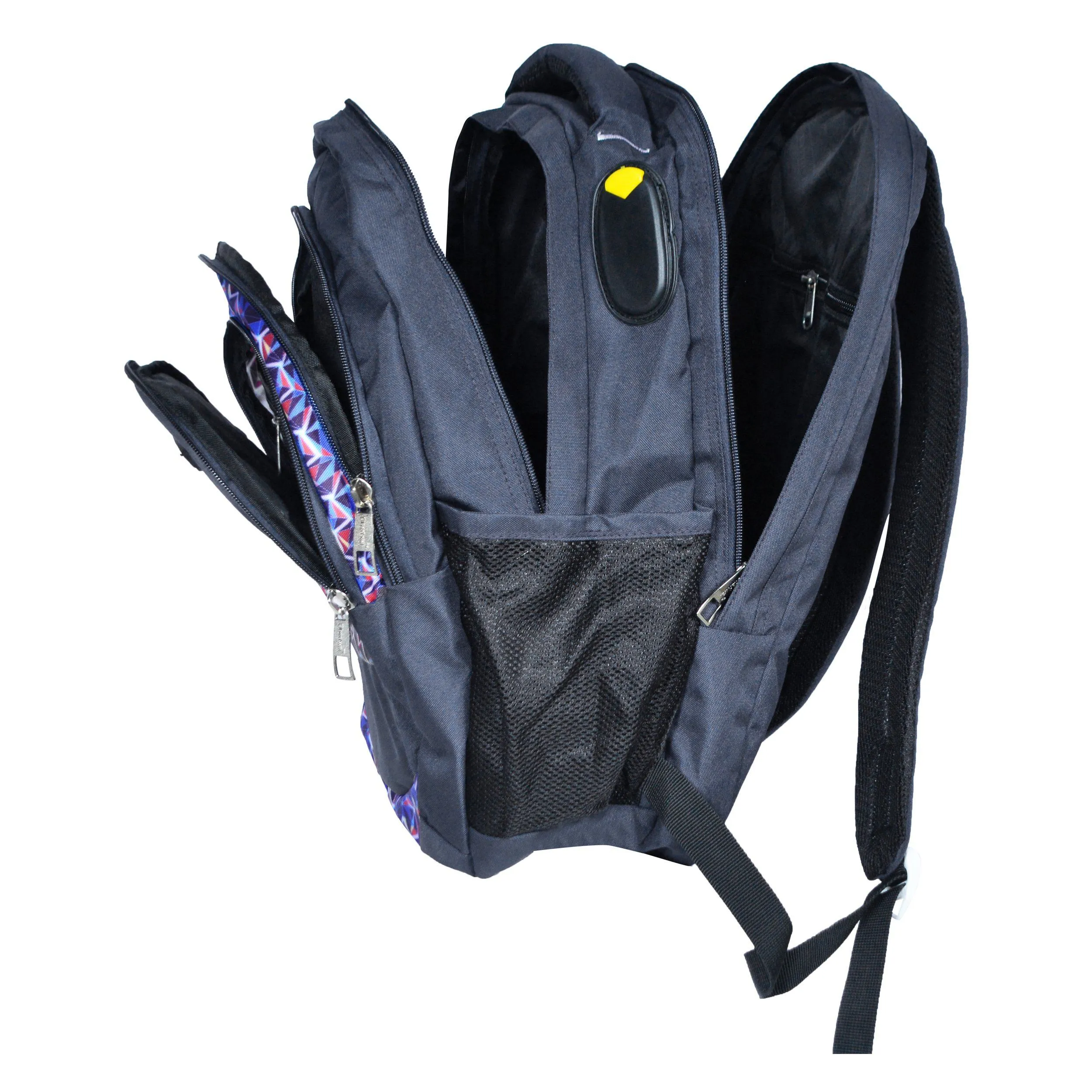 Dhariwal Multi Color Dual Compartment Unisex Printed School BackPack 39L BP-203
