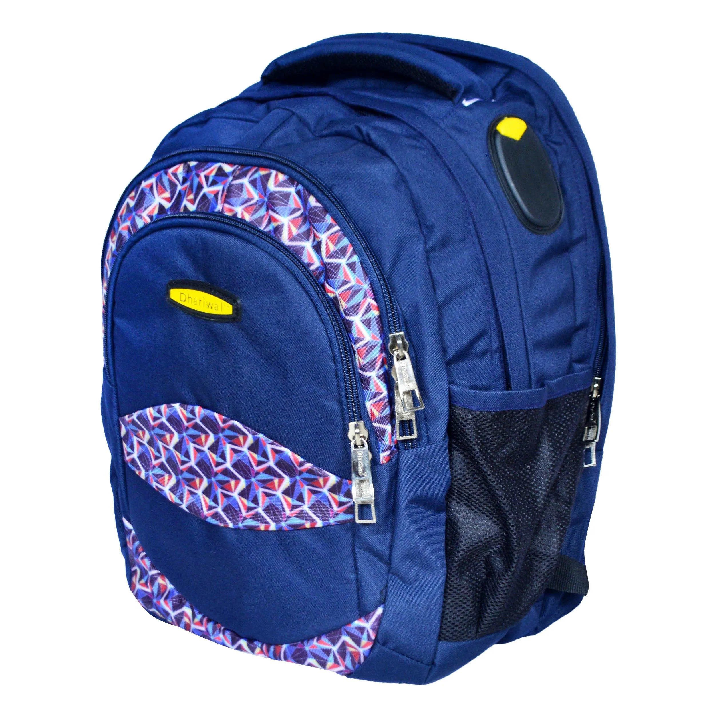 Dhariwal Multi Color Dual Compartment Unisex Printed School BackPack 39L BP-203