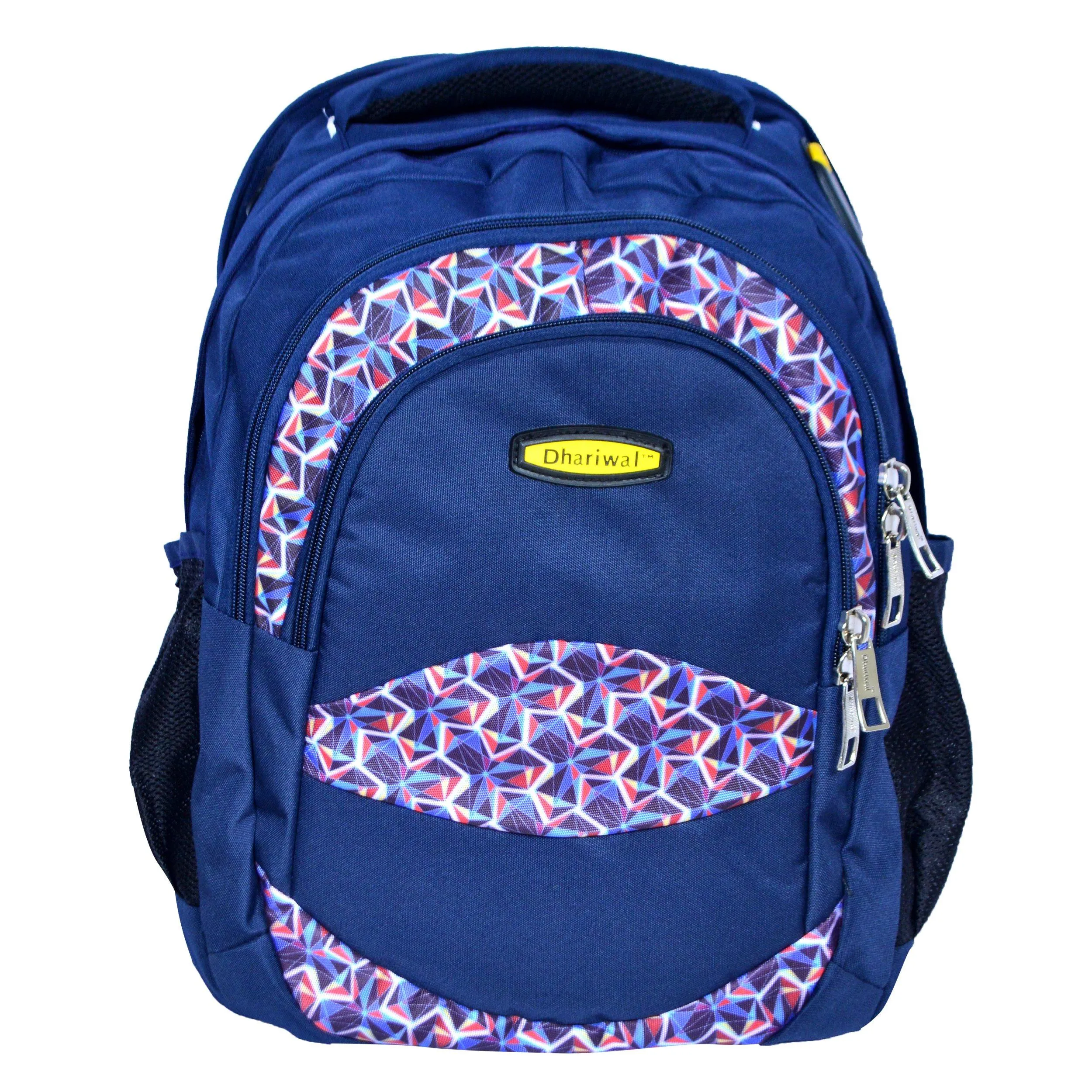 Dhariwal Multi Color Dual Compartment Unisex Printed School BackPack 39L BP-203