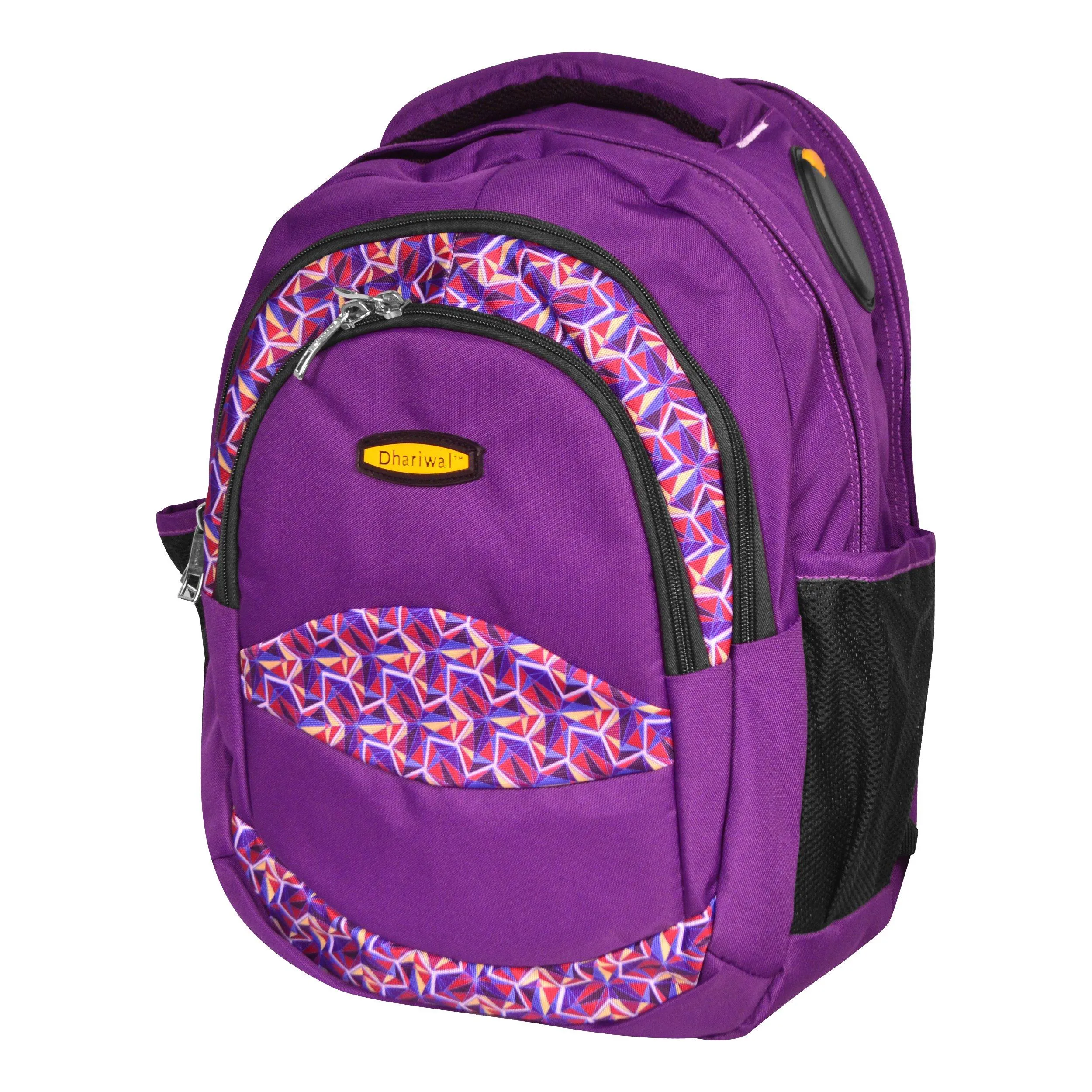 Dhariwal Multi Color Dual Compartment Unisex Printed School BackPack 39L BP-203