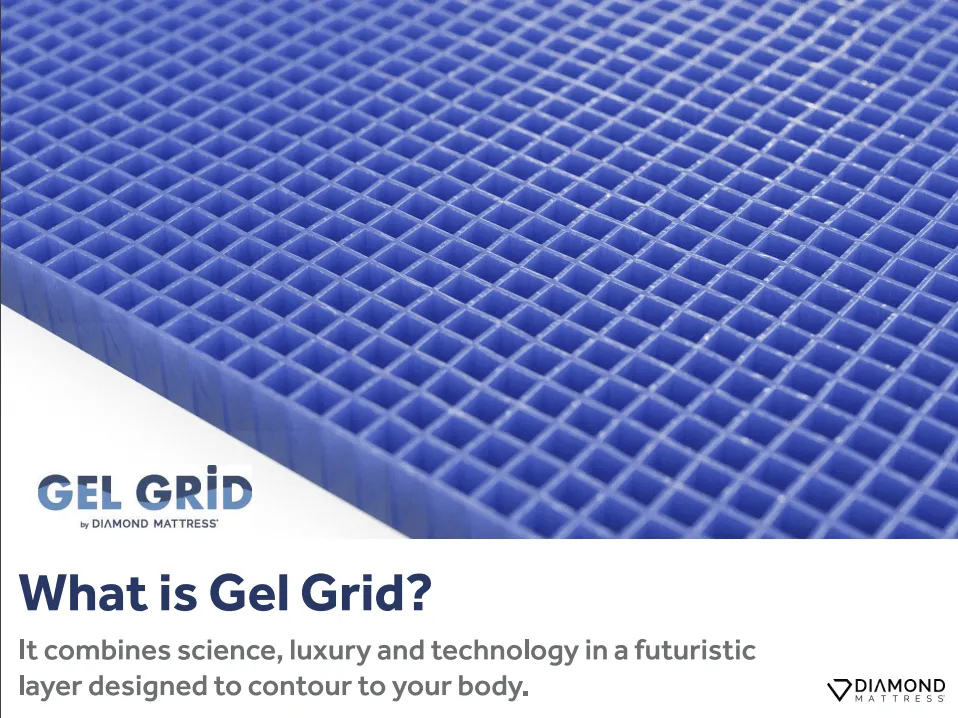 Diamond Float 10" Cool Gel Grid Foam Mattress