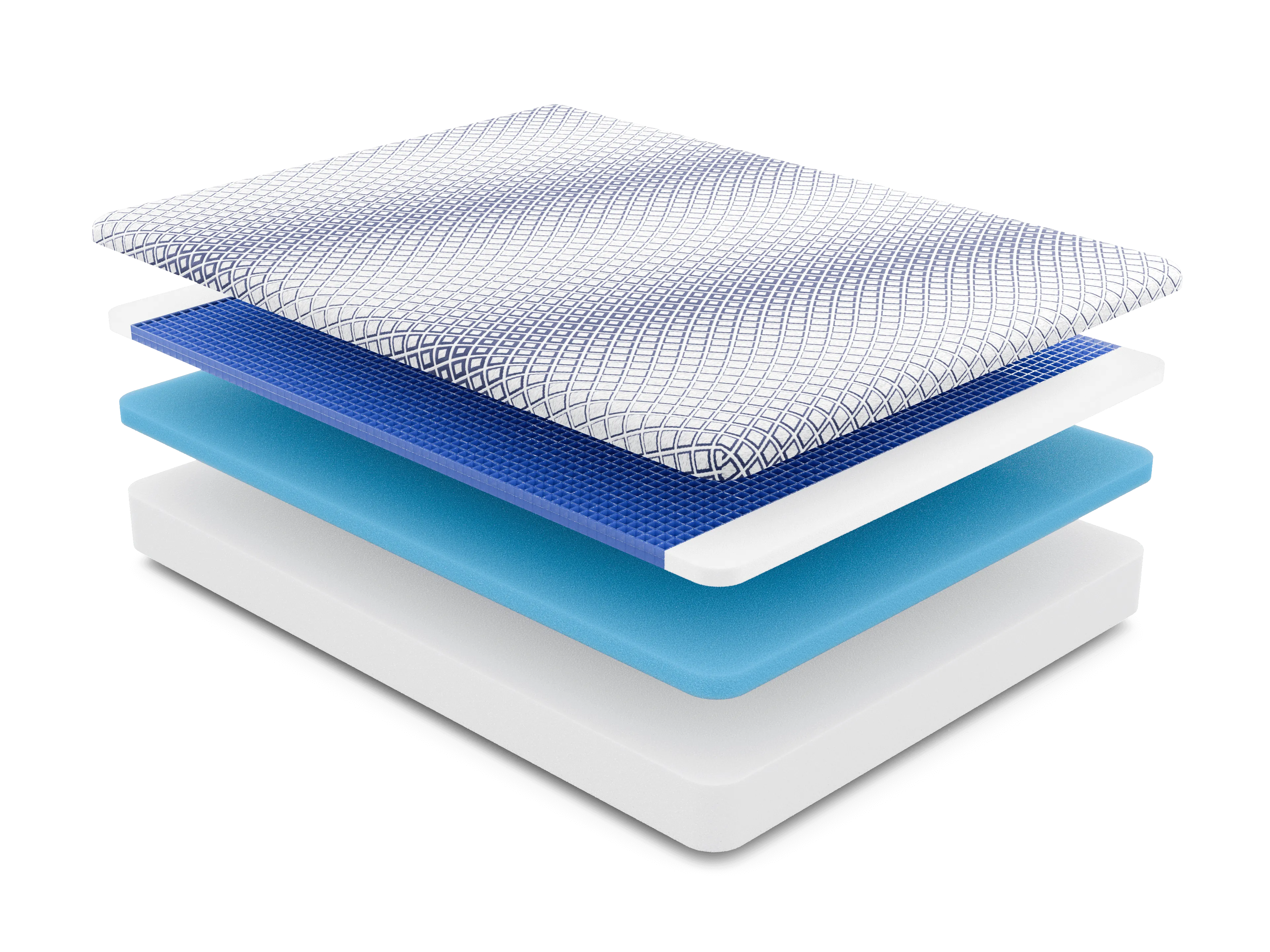 Diamond Float 10" Cool Gel Grid Foam Mattress
