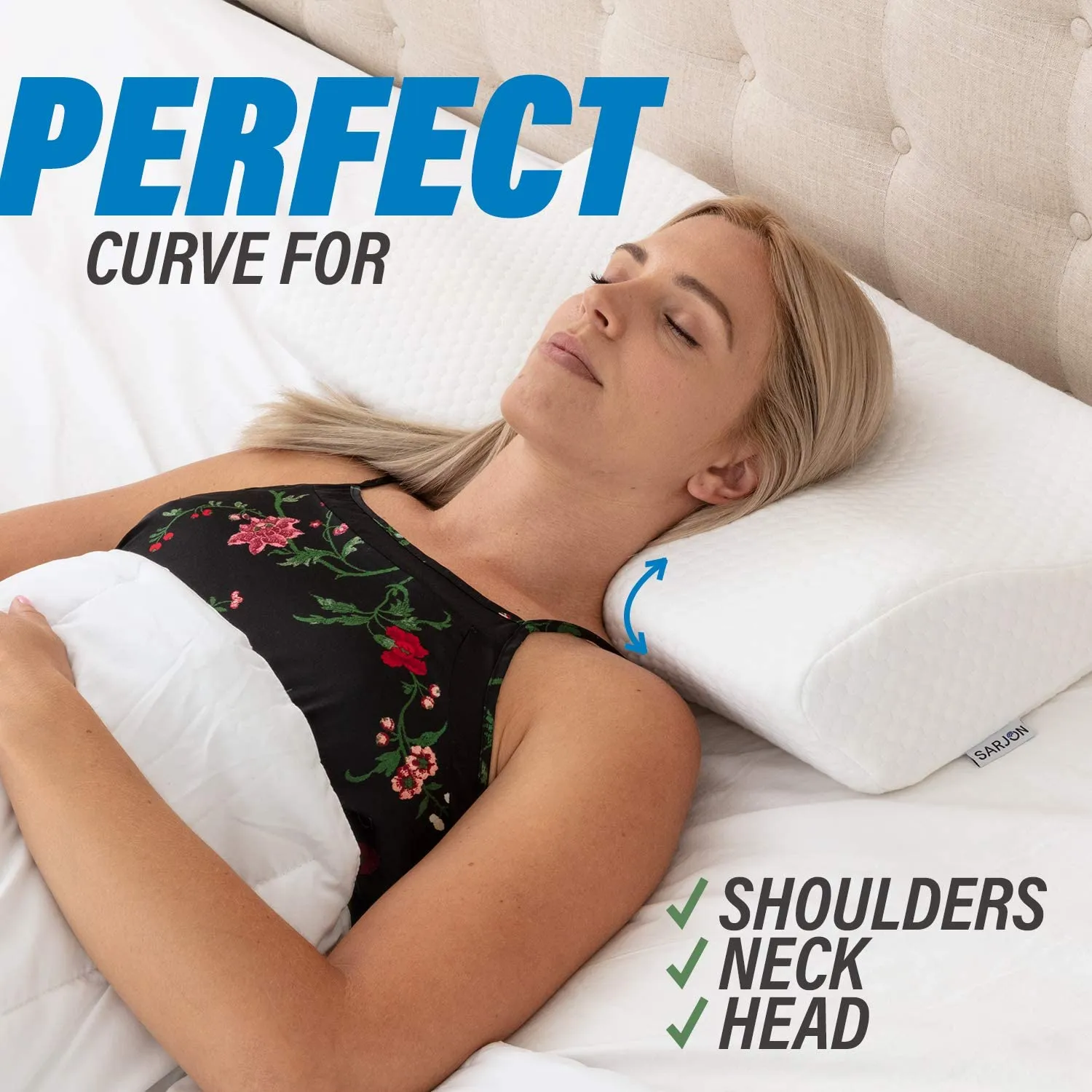 DOCTOR PILLOW - Sarjon Premium Contour Memory Foam Bed Pillow