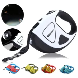 Dog Automatic Retractable Leash with LED Night Safety