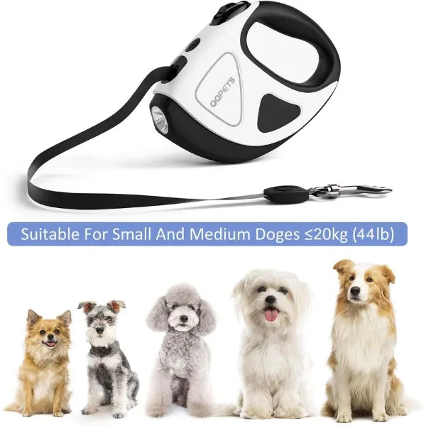 Dog Automatic Retractable Leash with LED Night Safety