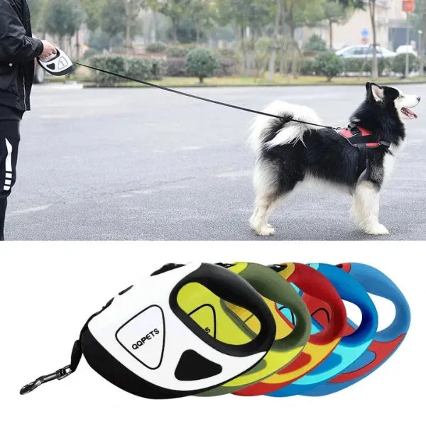 Dog Automatic Retractable Leash with LED Night Safety