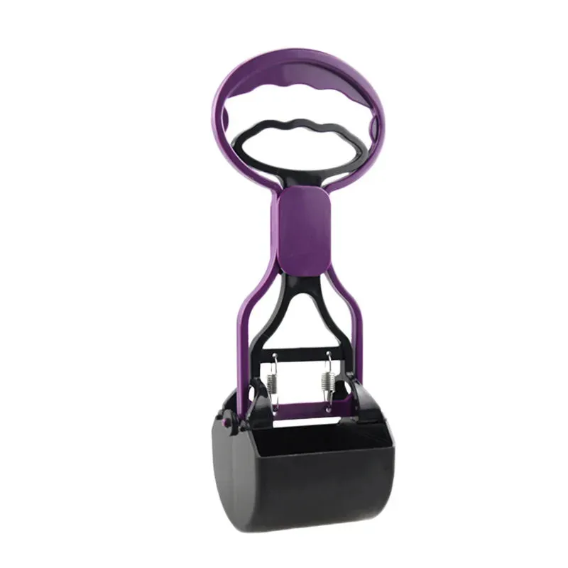 Dog Pooper Scooper Long Handle Jaw Clamp Heavy Duty Puppy Cat Waste Picker Pet Cleaning Shovel Tools