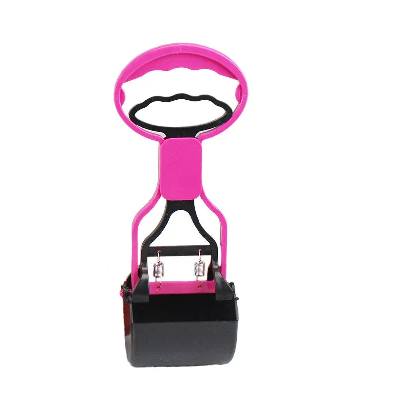 Dog Pooper Scooper Long Handle Jaw Clamp Heavy Duty Puppy Cat Waste Picker Pet Cleaning Shovel Tools